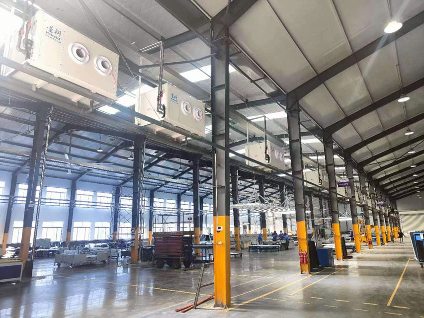 機械設(shè)備生產(chǎn)廠房車間降溫用工業(yè)蒸發(fā)冷省電空調(diào)