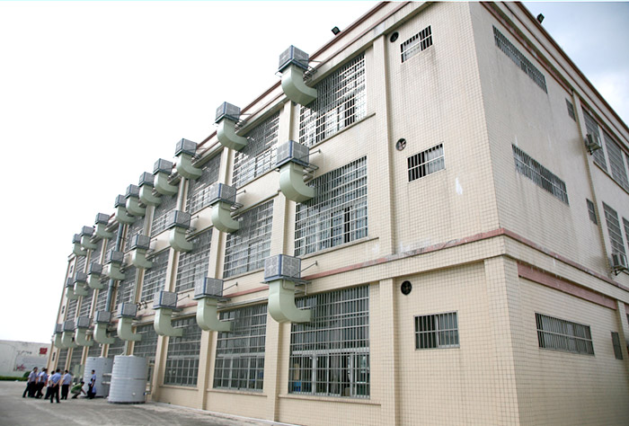 廣東某女子戒毒所生產(chǎn)車間選擇星科環(huán)?？照{(diào)冷風機