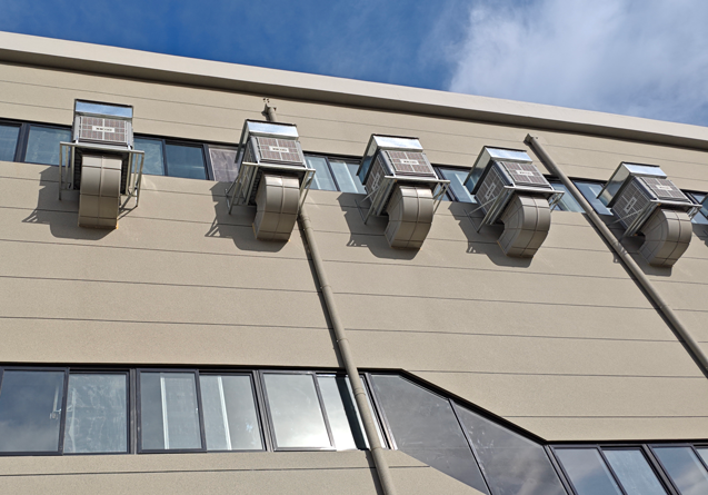 環(huán)?？照{(diào)應(yīng)用于大型鞋廠房車間降溫通風(fēng)