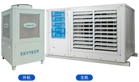 藥品倉(cāng)儲(chǔ)倉(cāng)庫(kù)整體控溫降溫應(yīng)用星科工業(yè)蒸發(fā)冷省電空調(diào)臥式射流機(jī)