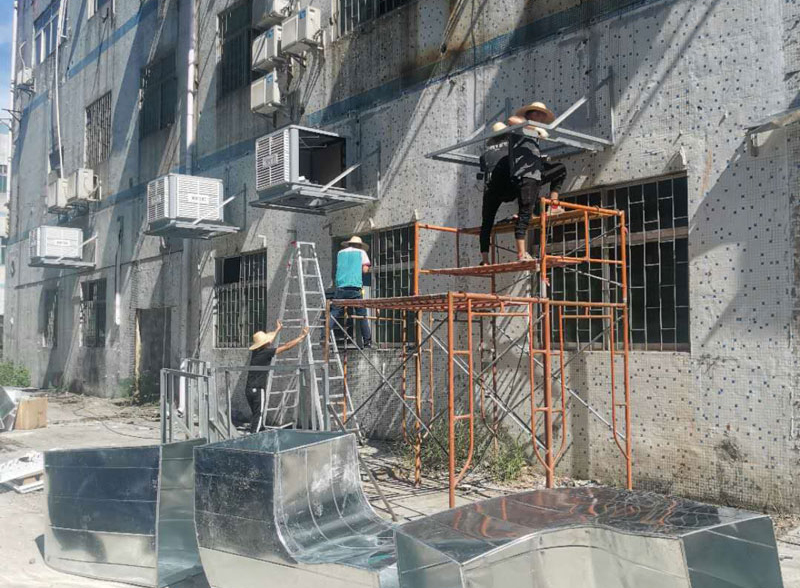 工廠環(huán)?？照{(diào)應(yīng)用于工業(yè)廠房降溫通風(fēng)