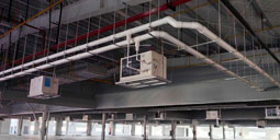 工業(yè)省電空調(diào)-臥式軸流機應(yīng)用于大型廠房車間降溫