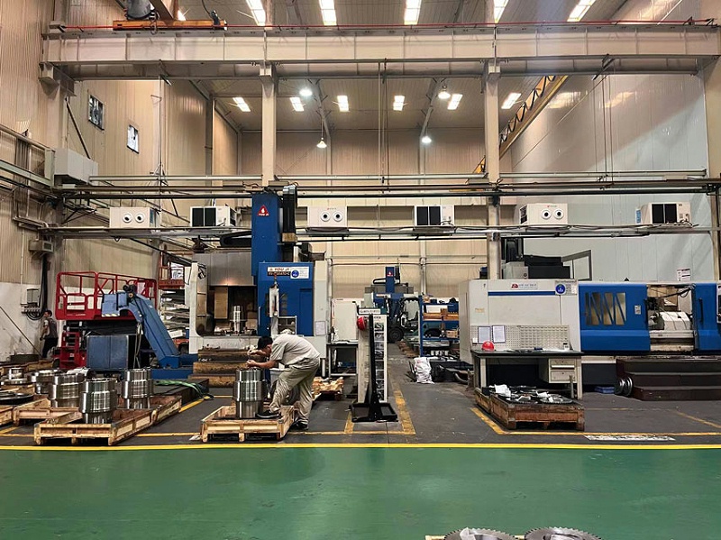 齒輪廠車間降溫使用工業(yè)蒸發(fā)冷省電空調(diào)，用電量只需傳統(tǒng)空1/6